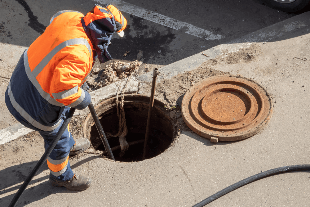 Blocked drain and toilet overflow service